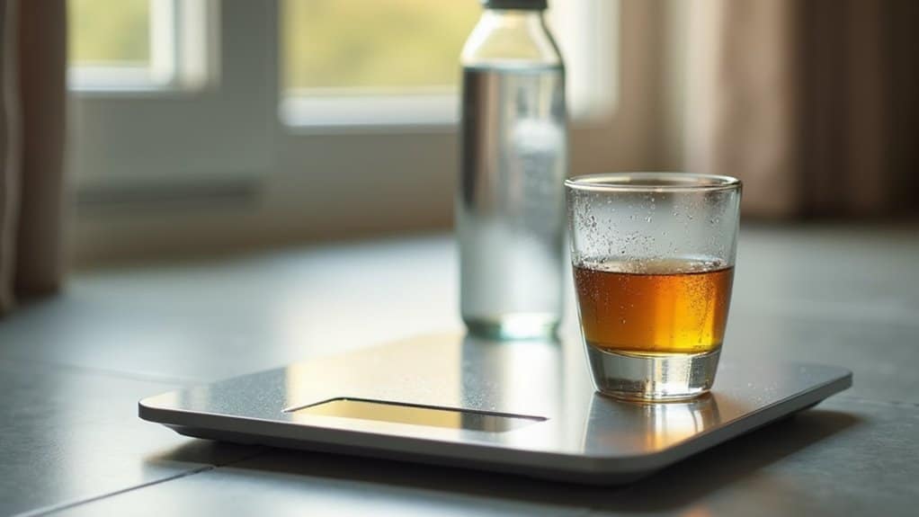 scale rises after alcohol drinking
